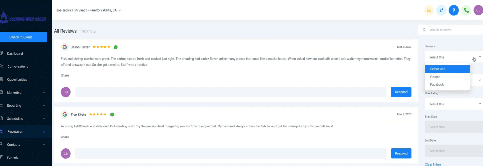 Review Request Interface